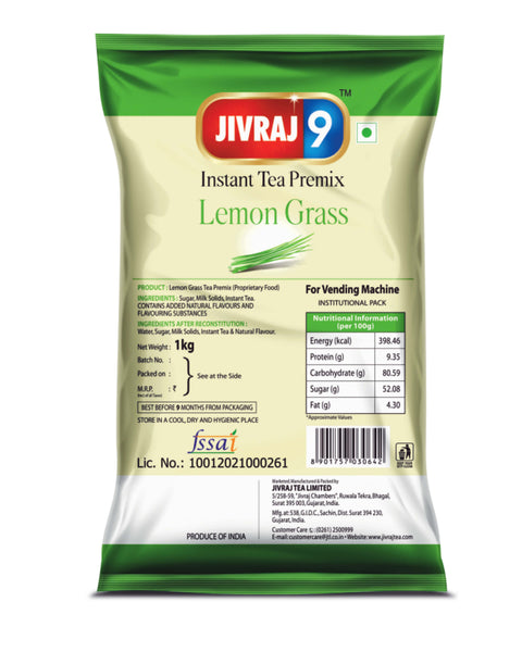 Lemon grass instant tea premix